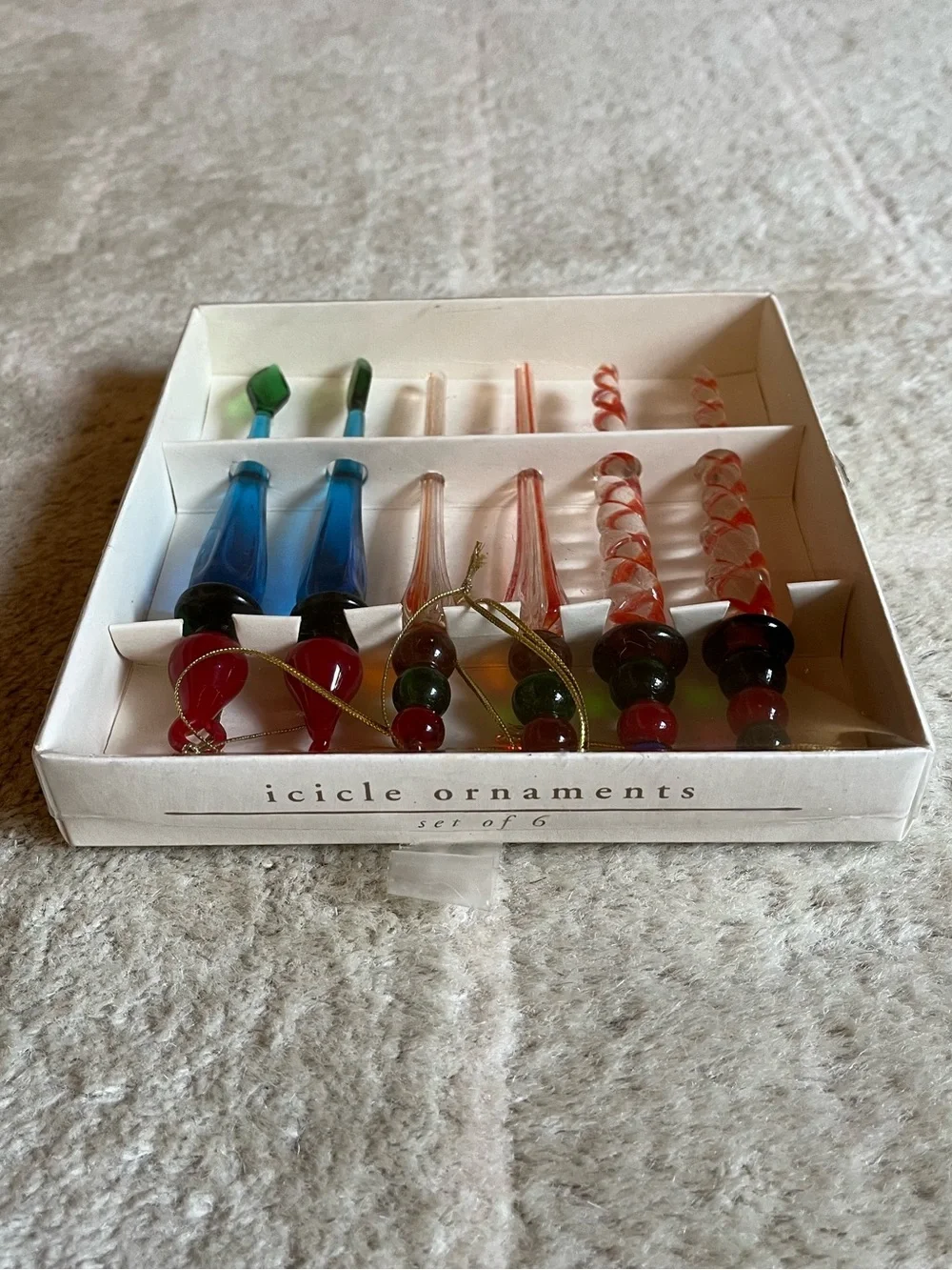 Vintage Pier 1 Icicle Ornaments